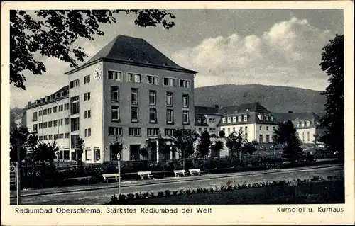 Ak Oberschlema Bad Schlema in Sachsen, Kurhotel u. Kurhaus