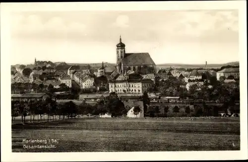 Ak Marienberg im Erzgebirge Sachsen, Gesamtansicht