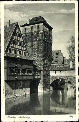 Ak Nürnberg in Mittelfranken, Altstadt, Henkersteg