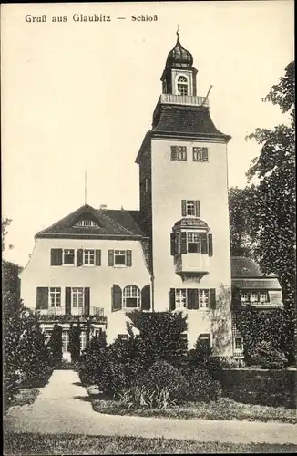Ak Glaubitz an der Elbe, Schloss