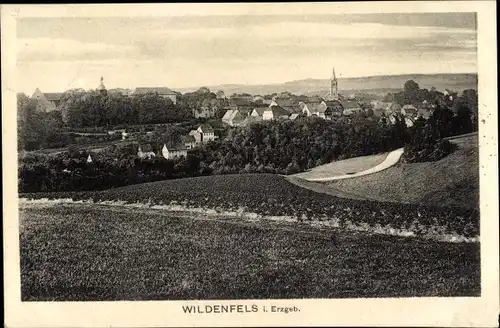 Ak Wildenfels im Erzgebirge, Totale