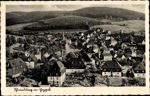 Ak Schmiedeberg Osterzgebirge, Ortschaft m. Landschaft