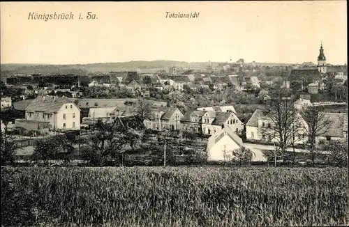 Ak Königsbrück in der Oberlausitz, Totalansicht