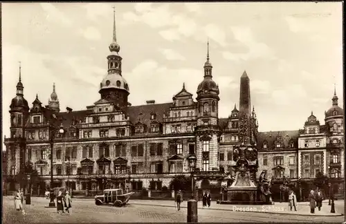Ak Dresden Altstadt, Schloss