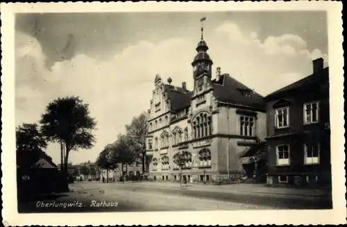 Ak Oberlungwitz in Sachsen, Rathaus