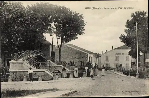 Ak Void Meuse, Passerelle et Pont tournant