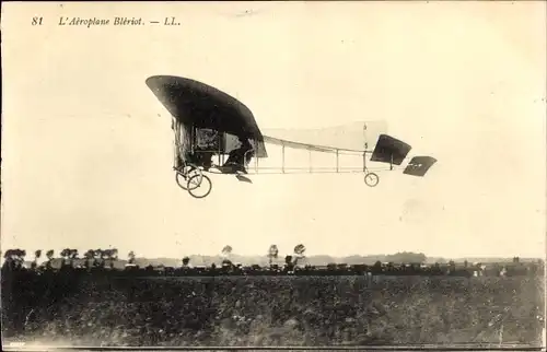 Ak Aeroplane Bleriot, Flugzeug