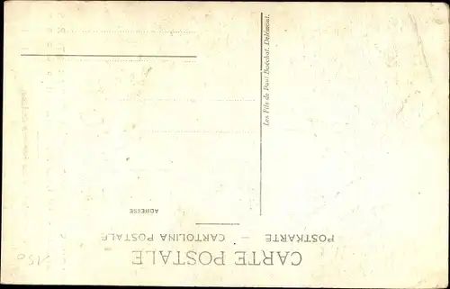 Künstler Ak Hoffmann, G., Glückwunsch Ostern, Occupation des Frontieres, Schweiz