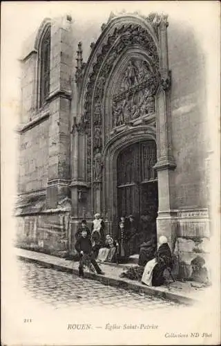 Ak Rouen Seine Maritime, Eglise Saint Patrice
