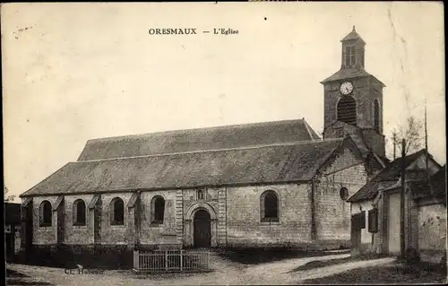 Ak Oresmaux Somme, L'Eglise