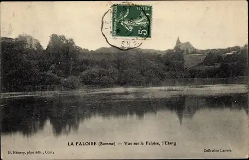 Ak La Faloise Somme, Teilansicht, l'Etang