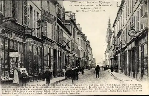 Ak Sens Yonne, La Rue de la République