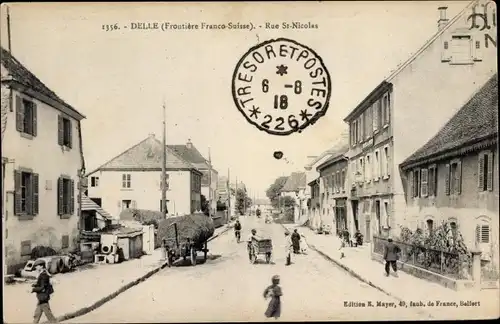 Ak Delle Territoire de Belfort, Rue St. Nicolas