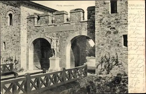 Ak Bad Homburg vor der Höhe Hessen, Römerkastell Kastell Saalburg, Porta decumana