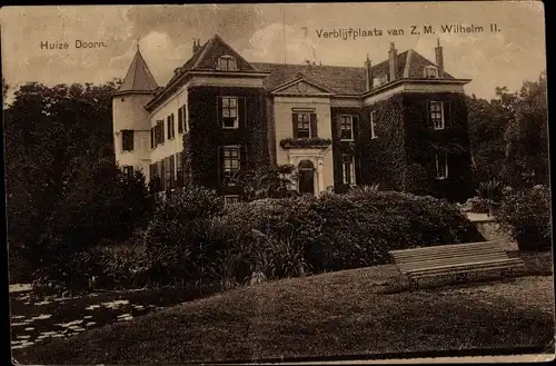 Ak Doorn Utrecht Niederlande, Blick auf das Schloss, Residenz von Wilhelm II.