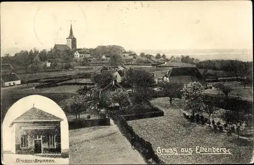 Ak Eltenberg Elten Emmerich am Niederrhein, Drusus Brunnen, Gesamtansicht