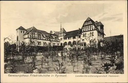 Ak Bad Pyrmont in Niedersachsen, Genesungsheim Friedrichshöhe