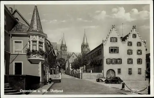 Ak Oppenheim am Oberrhein, Rathaus