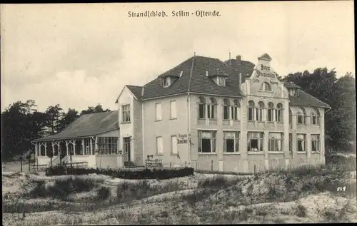 Ak Ostseebad Sellin auf Rügen, Strandschloss