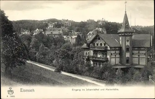 Ak Lutherstadt Eisenach in Thüringen, Johannisthal und Marienhöhe