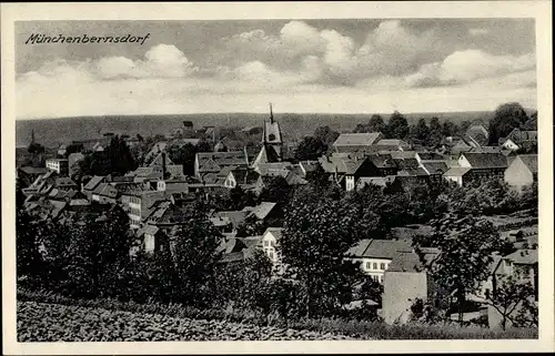 Ak Münchenbernsdorf in Thüringen, Totale