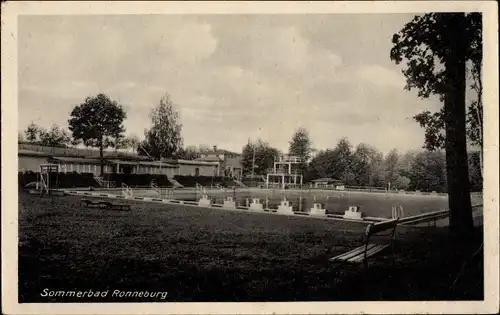 Ak Ronneburg in Thüringen, Sommerbad