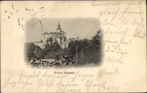 Ak Frýdlant v Čechách Friedland in Böhmen Reg. Reichenberg, Schloss Friedland