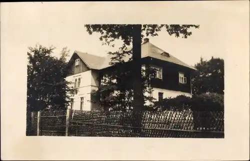 Foto Ak Trünzig Langenbernsdorf in Sachsen, Forsthaus