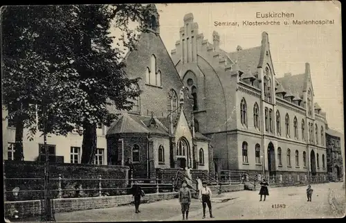 Ak Euskirchen Nordrhein Westfalen, Seminar, Klosterkirche, Marienhospital