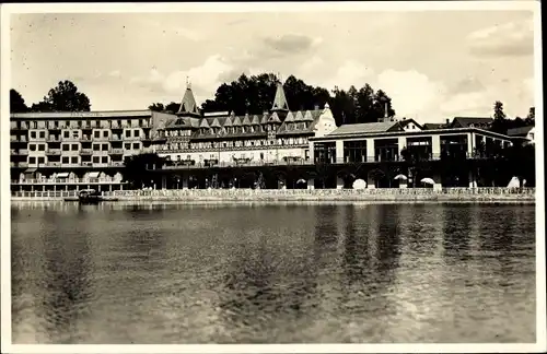 Foto Ak Bled Veldes Slowenien, Parkhotel, Panorama