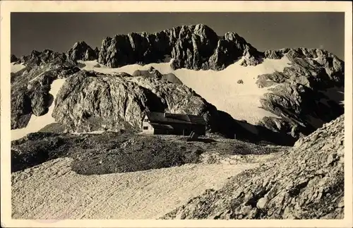 Ak Staniceva Ljubljana Laibach Slowenien, koca z Rzjo, Berge, Schnee, Hütte