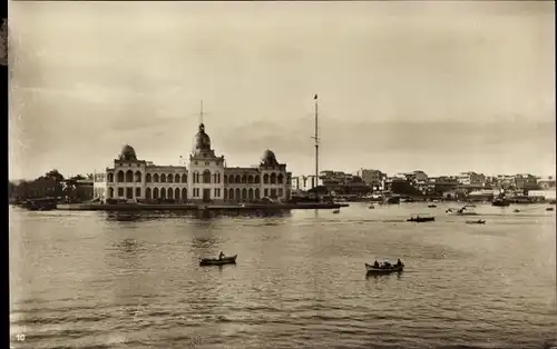 Foto Ak Suez Ägypten, Suezkanal, Verwaltungsgebäude