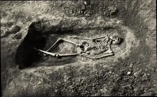 Ak København Kopenhagen Dänemark, Nationalmuseet, Udgravning, Begravelsespladsen, Vikingetidsborgen