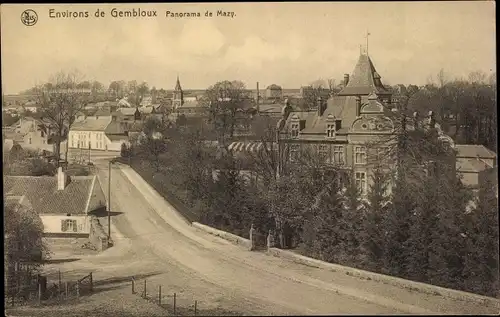 Ak Gembloux Wallonien Namur, Panorama de Mazy