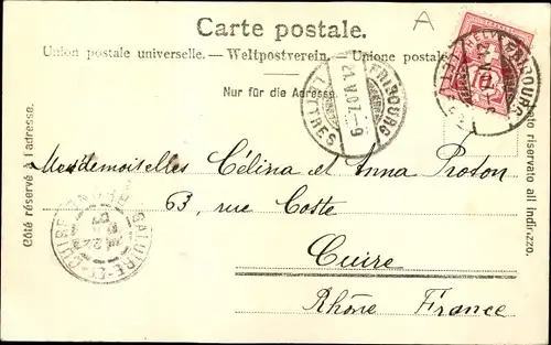 Ak Fribourg Freiburg Stadt Schweiz, Fontaine de la Samaritaine