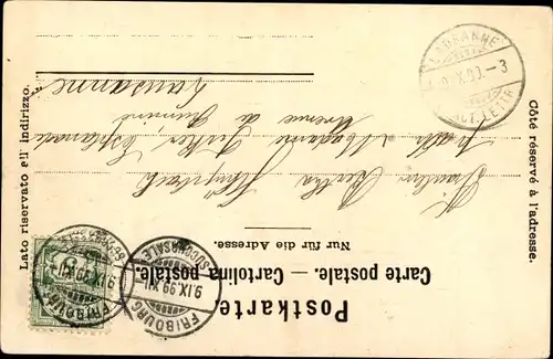 Ak Fribourg Freiburg Stadt Schweiz, Hotel de Ville