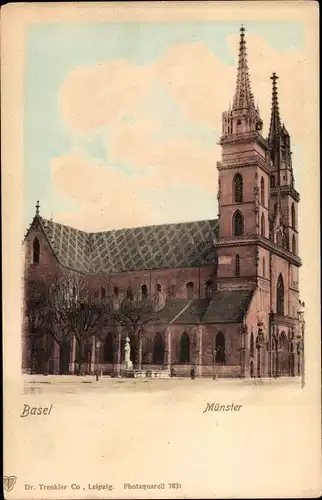 Ak Bâle Basel Stadt Schweiz, Münster