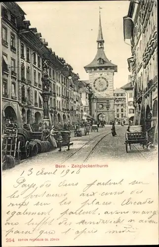 Ak Kanton Bern Schweiz, Zeitglockenturm