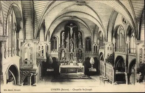 Ak Uvrier Sitten Kanton Wallis, Chapelle St-Joseph