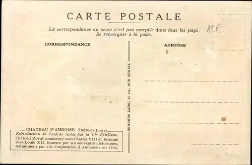 Künstler Ak Duval, C., Amboise Indre et Loire, Les Chateaux de la Loire, Circuits Automobiles