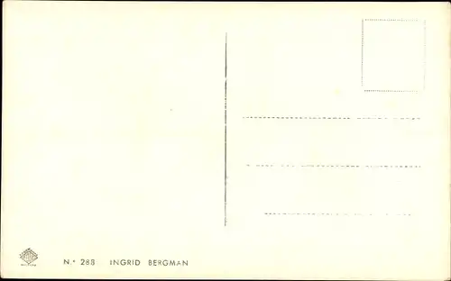 Ak Schauspielerin Ingrid Bergman, Portrait