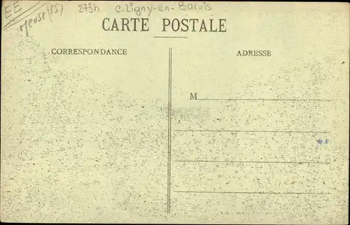 Ak Salmagne Lothringen Meuse, Rue de l'Eglise