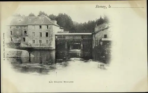 Ak Stenay Lothringen Meuse, Les Grands Moulins
