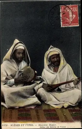 Ak Scenes et Types, Musiciens Maures, Maghreb