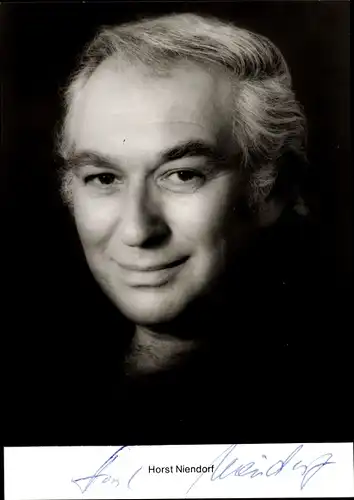 Ak Schauspieler Horst Niendorf, Portrait, Autogramm
