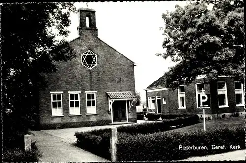 Ak Pieterburen Groningen Niederlande, Geref. Kerk