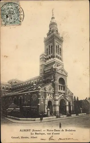 Ak Albert Somme, Notre-Dame de Brebières