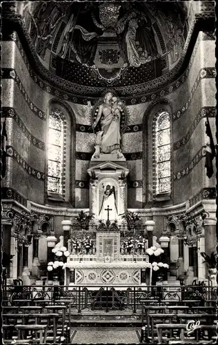 Ak Albert Somme, Interieur de la Basilique, La Chapelle