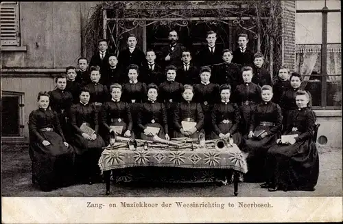 Ak Neerbosch Nijmegen Gelderland, Zang- en Muziekkoor der Weesinrichting