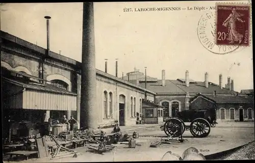 Ak Laroche Migennes Yonne, Le Dépôt